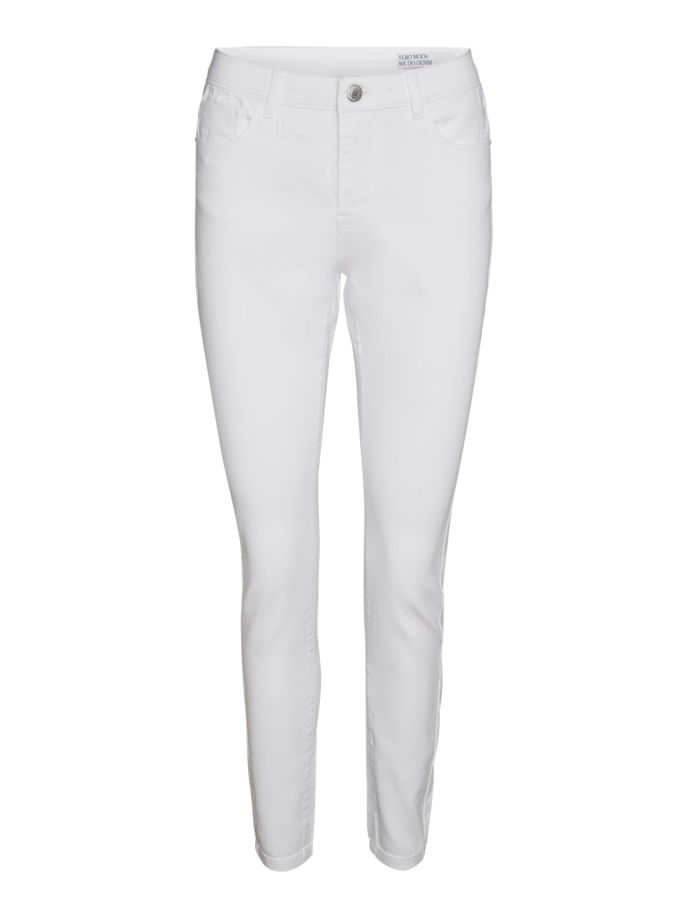 VERO MODA Skinny Kavbojke 'VMElly' | bela barva: sprednja stran