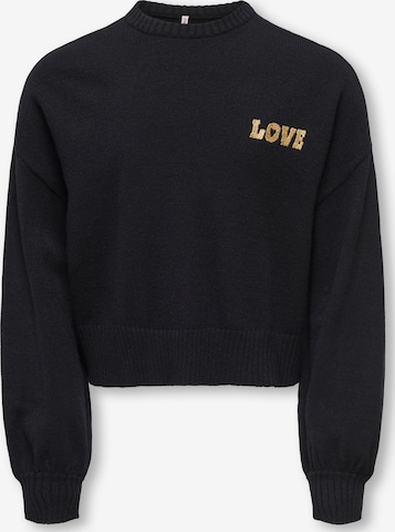 ONLY GIRLS Pullover 'KOGLEVA-LAYA' in Schwarz: Vorderseite