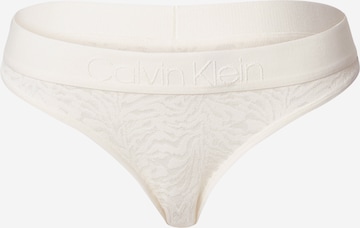 Tanga de la Calvin Klein Underwear pe alb: față