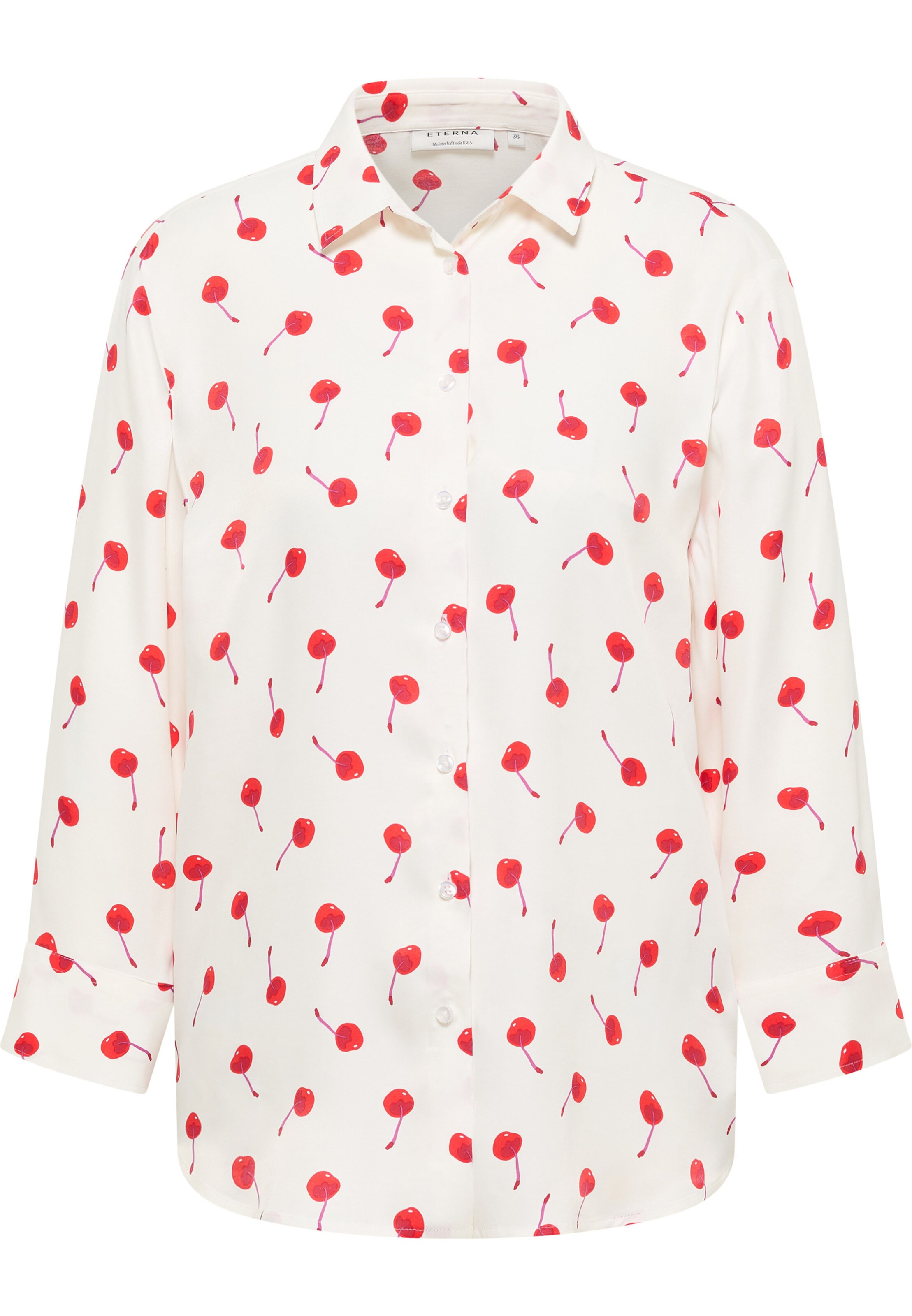 ETERNA Bluse in fuchsia / rot / weiß, Produktansicht