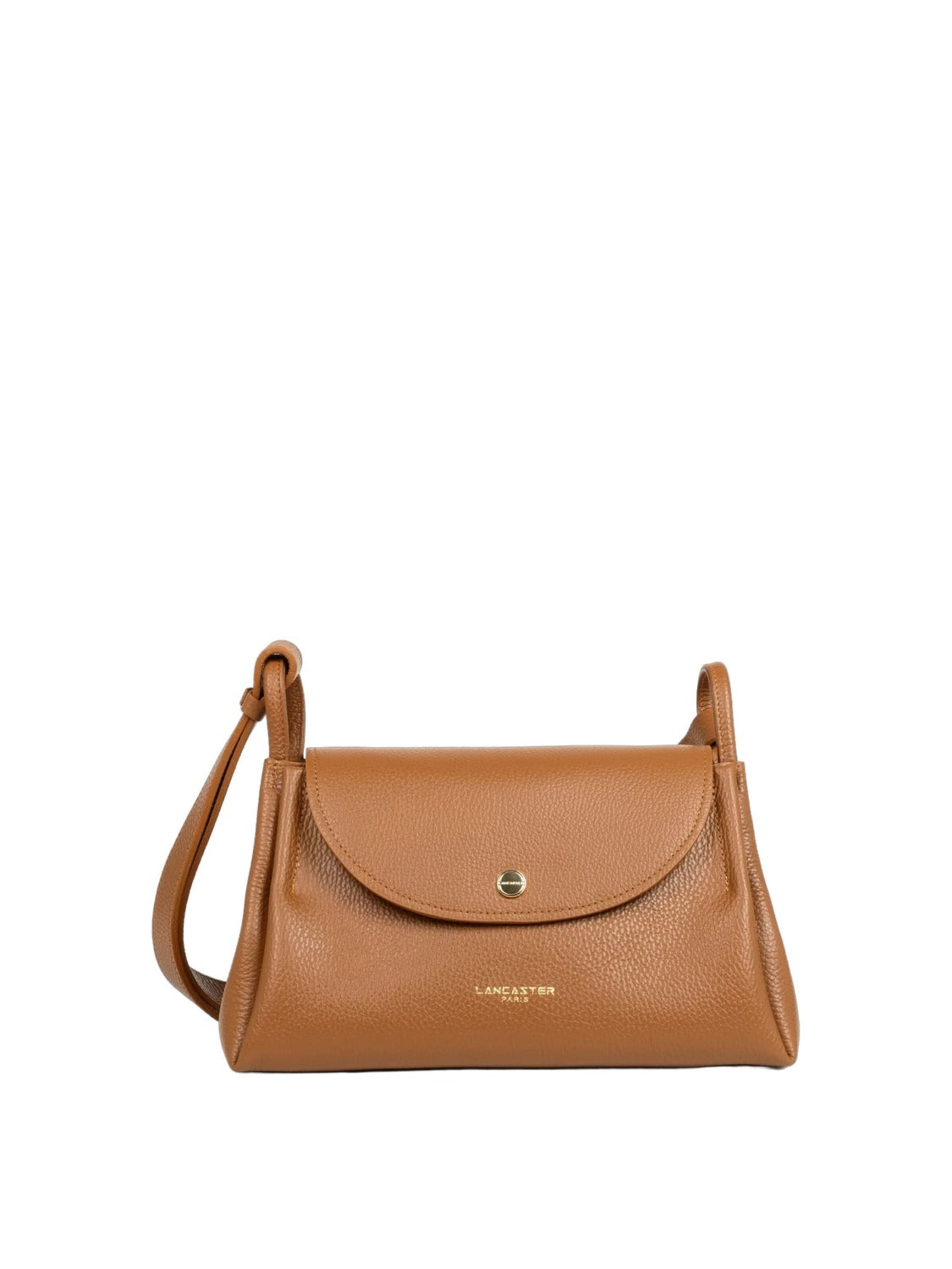 LANCASTER Paris - Bolso de mano 'Accordéon Double' en marrón: frente