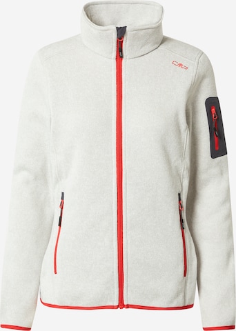 CMP Athletic fleece jacket in White: front