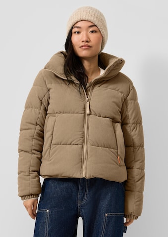 Veste d’hiver QS en marron : devant