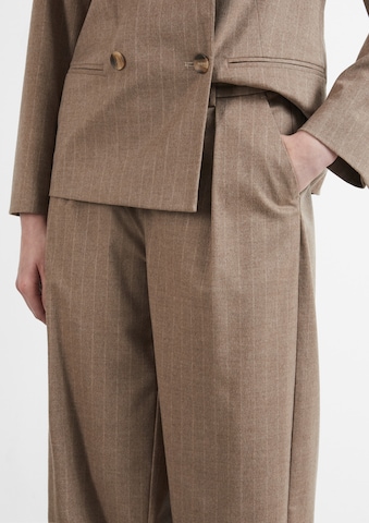 Barrel Pantalon à pince COMMA en marron