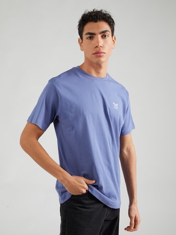 T-Shirt Iriedaily en bleu : devant
