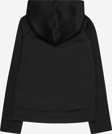 NIKE Athletic Zip-Up Hoodie in Black