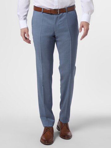 CG CLUB OF GENTS Slim fit Pleated Pants 'Pascal' in Blue: front