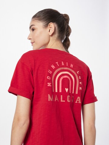 Maloja Functioneel shirt 'Backenstein' in Rood