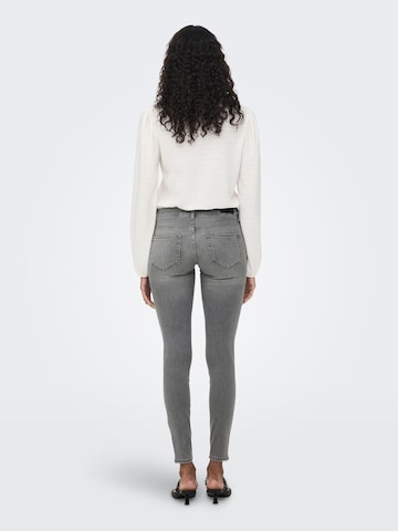 ONLY Skinny Jeans 'Coral' in Grey