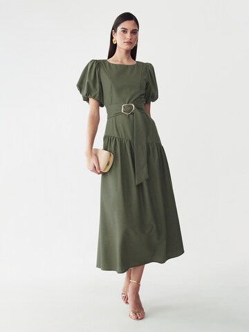 Willa Kleid 'ELONA' in Grün: Vorderseite