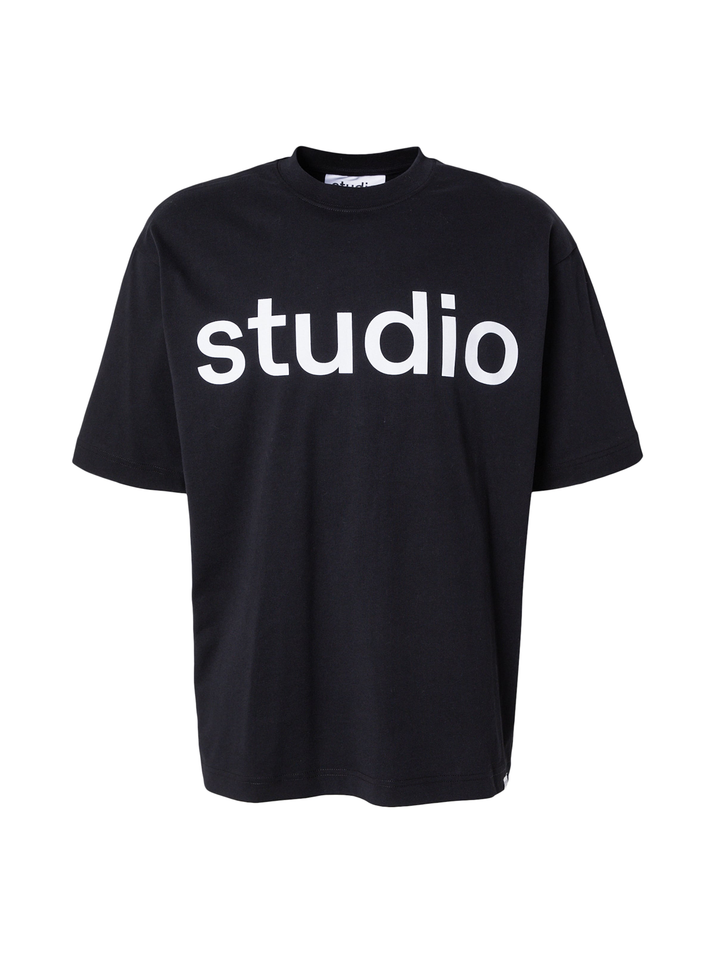 Studio Seidensticker Shirt in Zwart: voorkant
