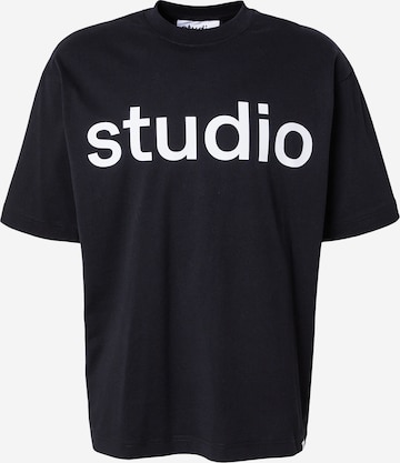 T-Shirt Studio Seidensticker en noir : devant