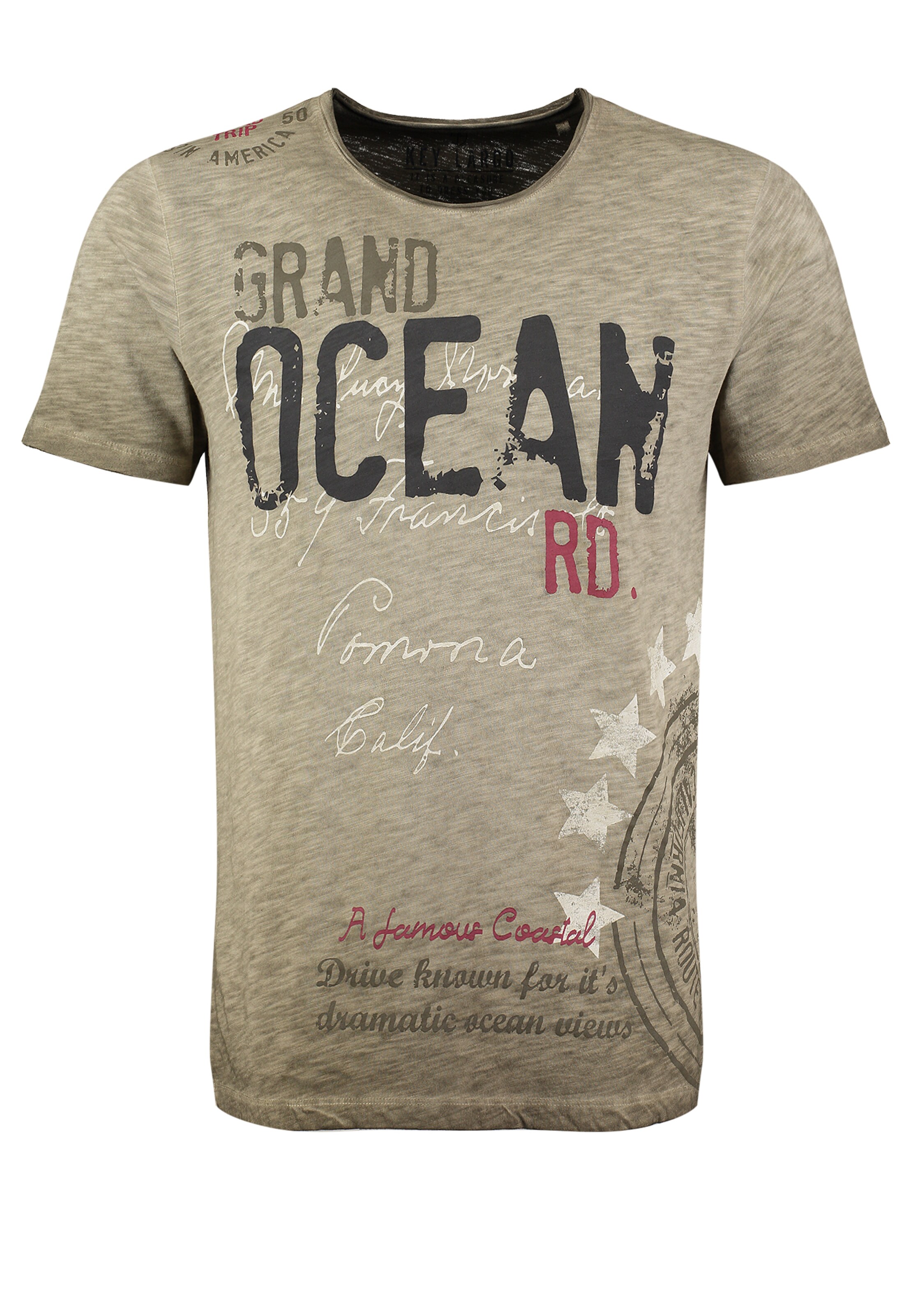 Key Largo T-Shirt 'KLOCEAN' in Beige: Vorderseite