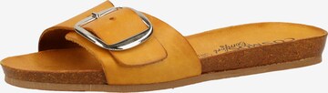 COSMOS COMFORT Mules in Yellow: front