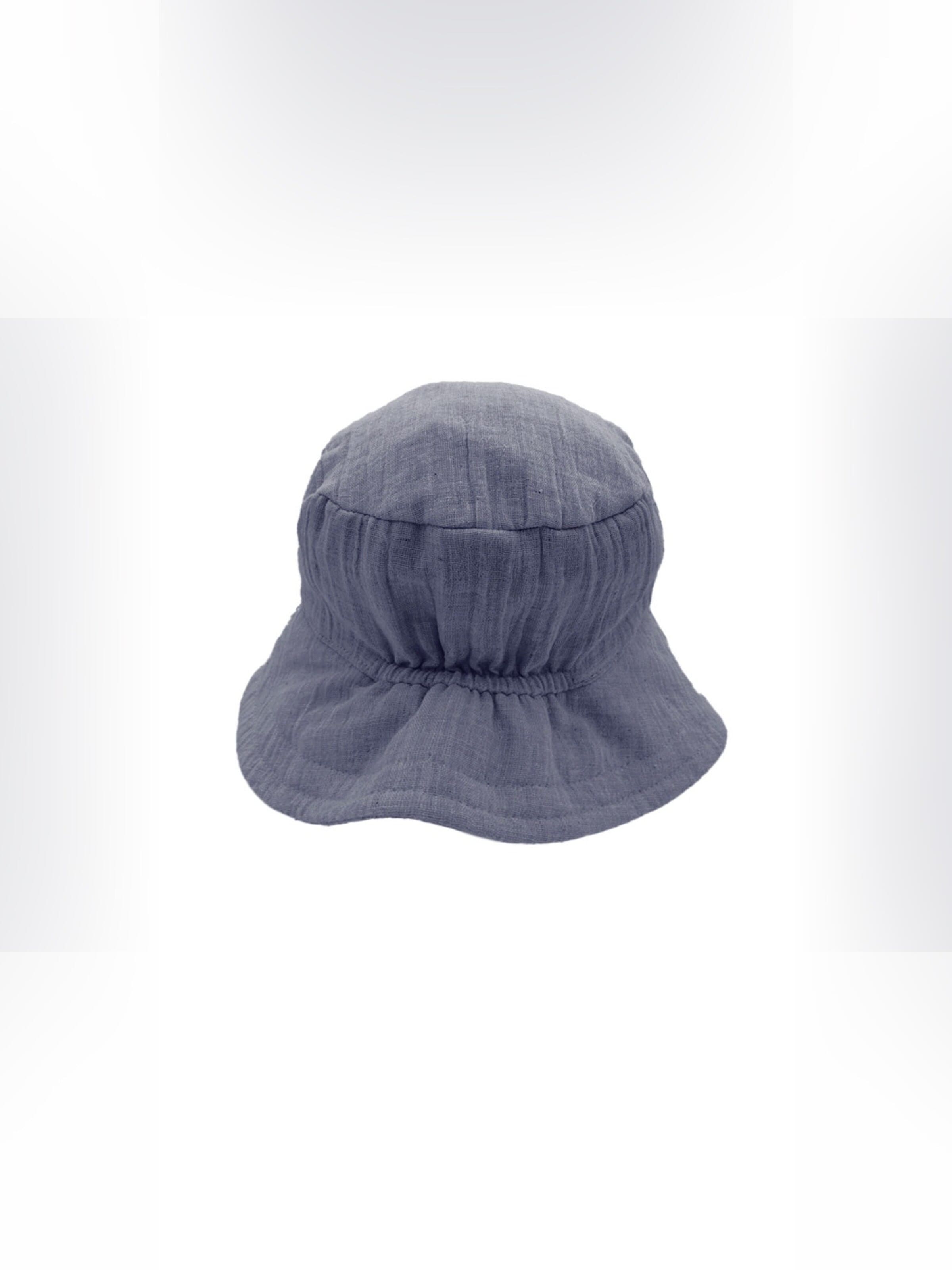 MAXIMO Hat 'GOTS MINI-Hut, Bindeband Musselinstoff, Futter, UV' in Blue