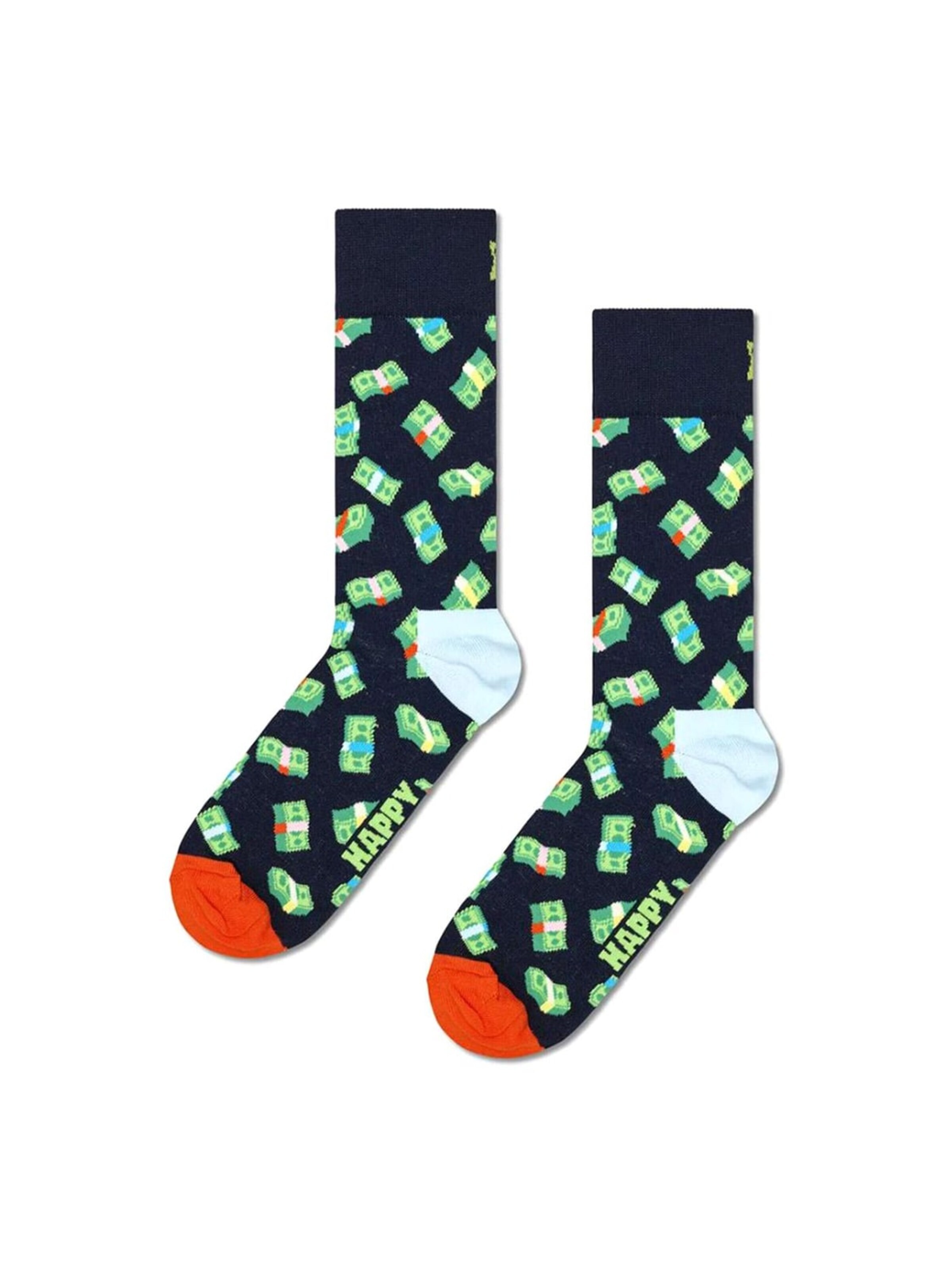 Happy Socks Chaussettes 'Money Money Sock' en 41-46 en mélange de couleurs, Vue avec produit