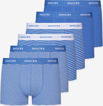 SNOCKS Boxerky – modrá: přední strana