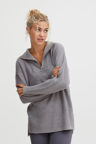 Pullover 'Nora' di b.young in grigio: frontale