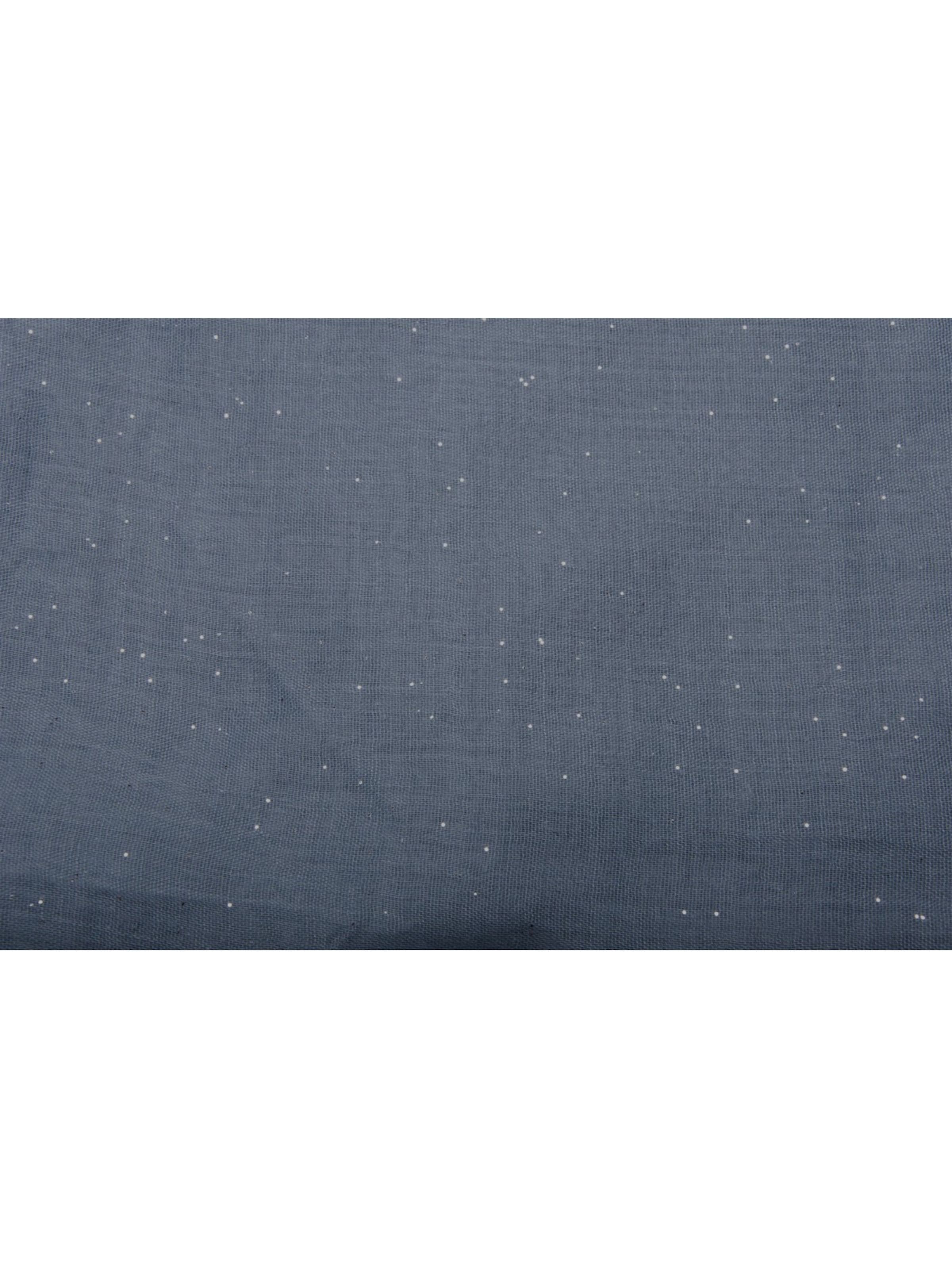 styleBREAKER Loop scarf 'Loop mit Glitzer unifarben' in Blue