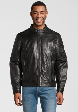 H.I.S Between-Season Jacket in Black: front