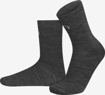 Chaussettes montantes normani en gris