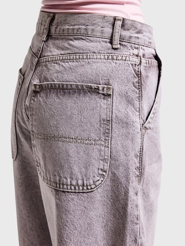 IT'S BASIC Loose fit Jeans 'NORA Skater Mid Rise Jeans' in Brown