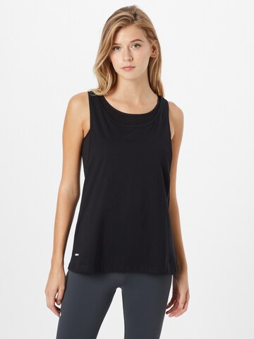 NEBBIA Sports Top in Black: front