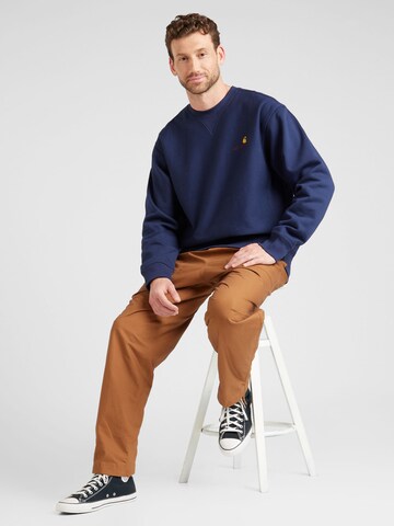 Carhartt WIP Sweatshirt 'American Script' in Blauw