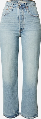 LEVI'S ® Loosefit Farmer 'Ribcage Straight Ankle Performance Cool' - kék: elől