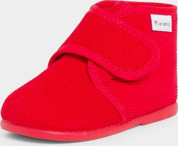 Pisamonas Huisschoenen in Rood: voorkant