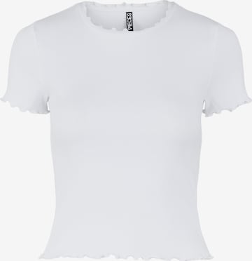 T-shirt PIECES en blanc : devant