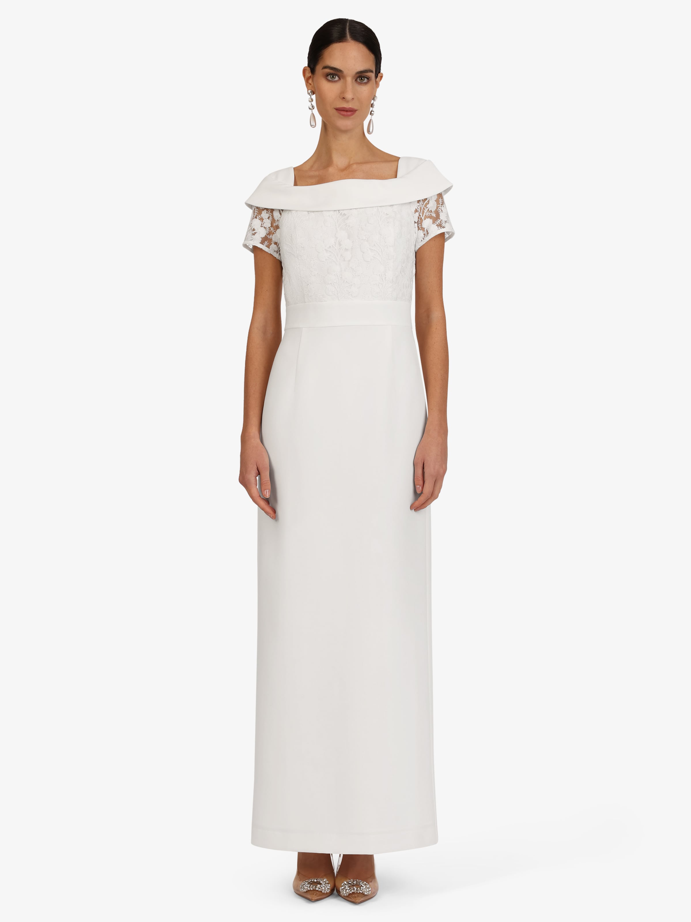 Kraimod Abendkleid in Weiß: Vorderseite
