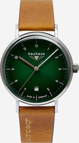 Bauhaus Uhr in Braun: predná strana