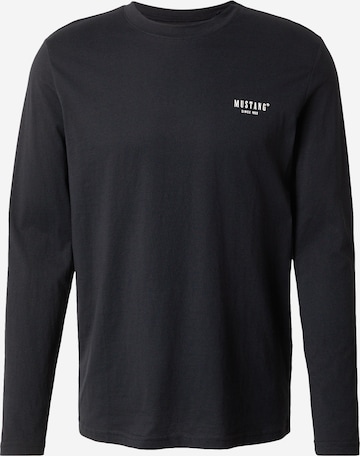 Tricou 'ASHEVILLE' de la MUSTANG pe negru: față