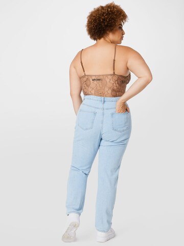 Missguided Plus Regular Jeans in Blauw