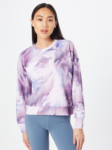 Sweat de sport 4F en violet : devant