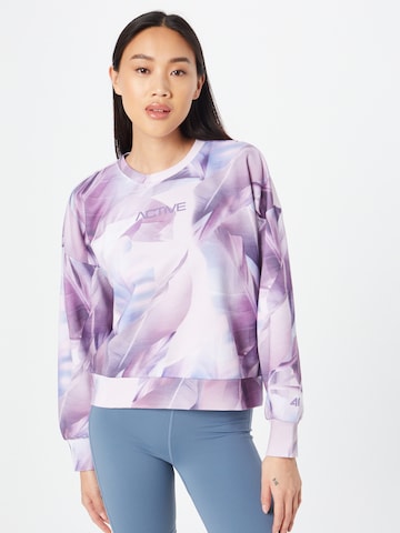 4F Athletic Sweatshirt in Purple: front