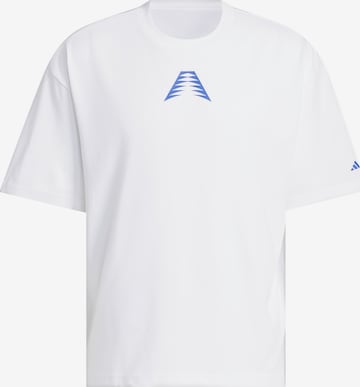 T-Shirt fonctionnel 'Anthony Edwards Believe' ADIDAS PERFORMANCE en blanc : devant