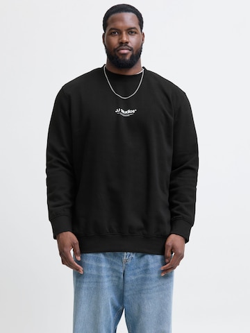 Felpa 'JJESOHO' di Jack & Jones Plus in nero: frontale
