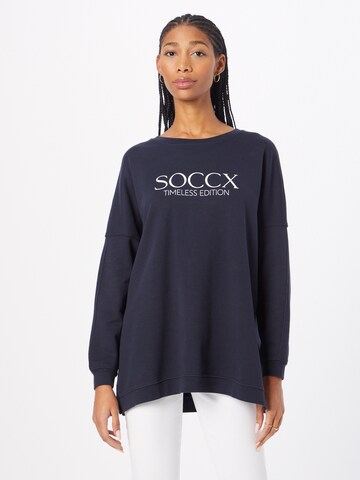 Soccx Sweatshirt in Blauw: voorkant