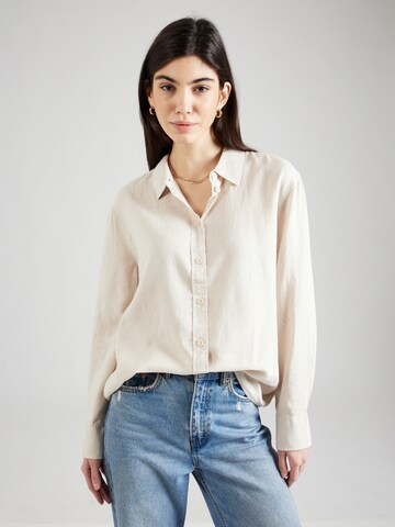 VERO MODA Blus 'VMLinn' i beige: framsida