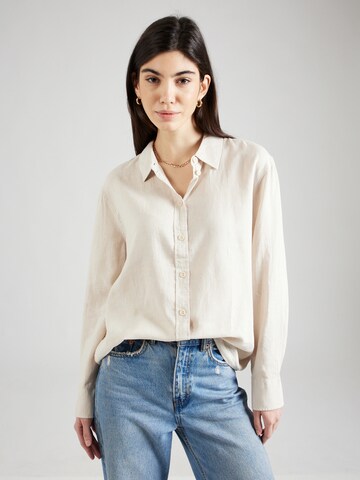 VERO MODA Blouse 'LINN' in Beige: voorkant