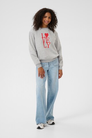 Kaffe Sweatshirt 'Anno' in Grau