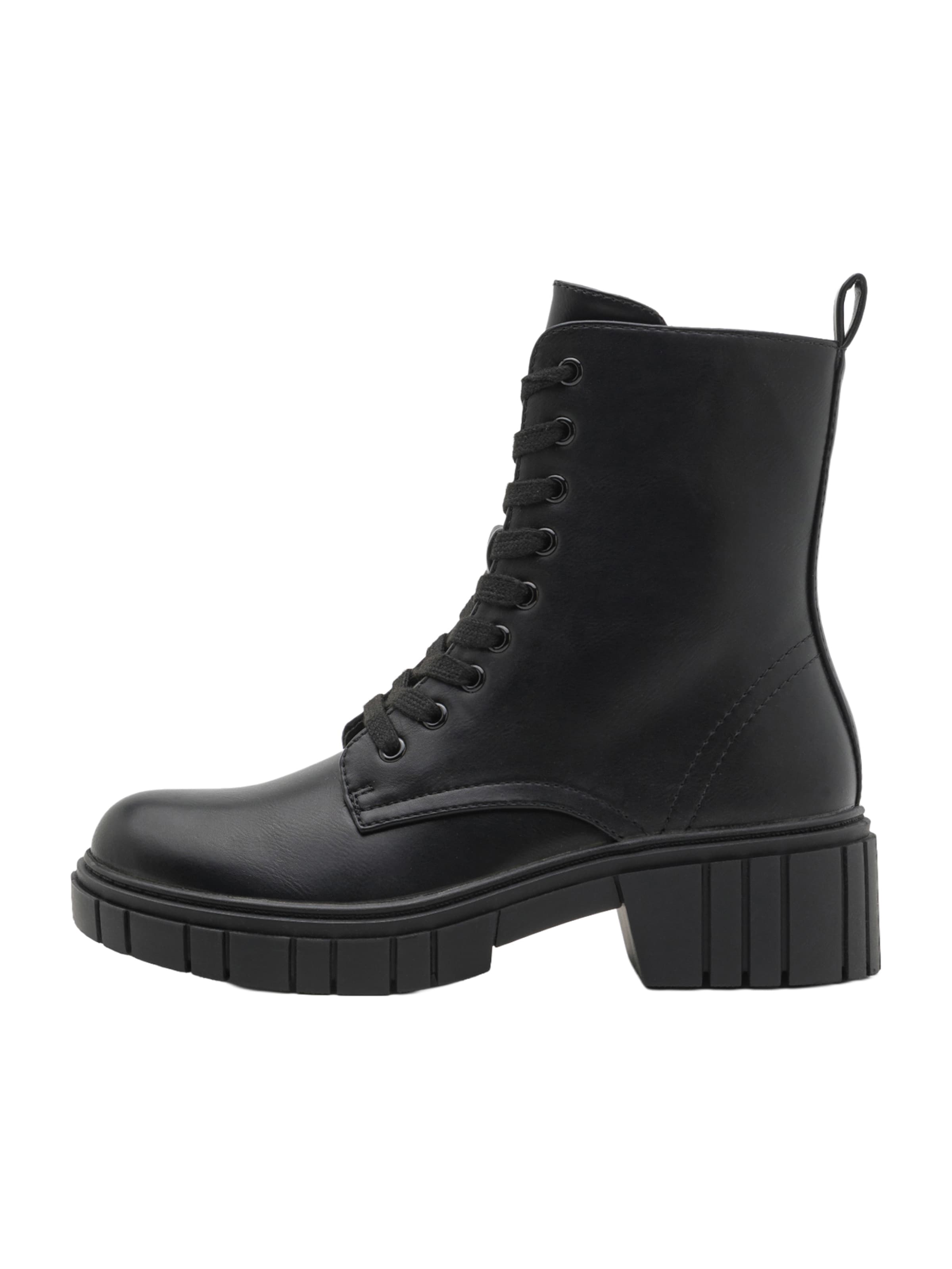Stivaletto stringato di Anna Field in nero: frontale