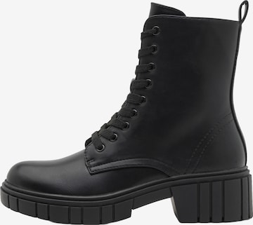 Anna Field Schnürstiefelette in Schwarz: Vorderseite