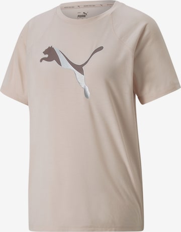 PUMA Performance Shirt in Beige: front