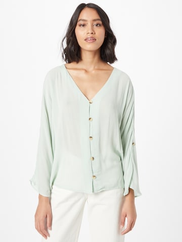 Camicia da donna 'Sanne' di PIECES in verde: frontale