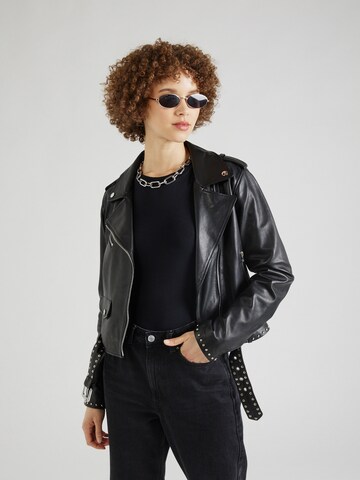 Ibana Between-Season Jacket 'Bellissima' in Black: front