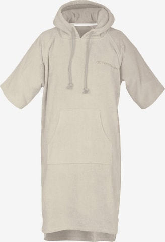 TOM TAILOR Long Bathrobe in Beige: front