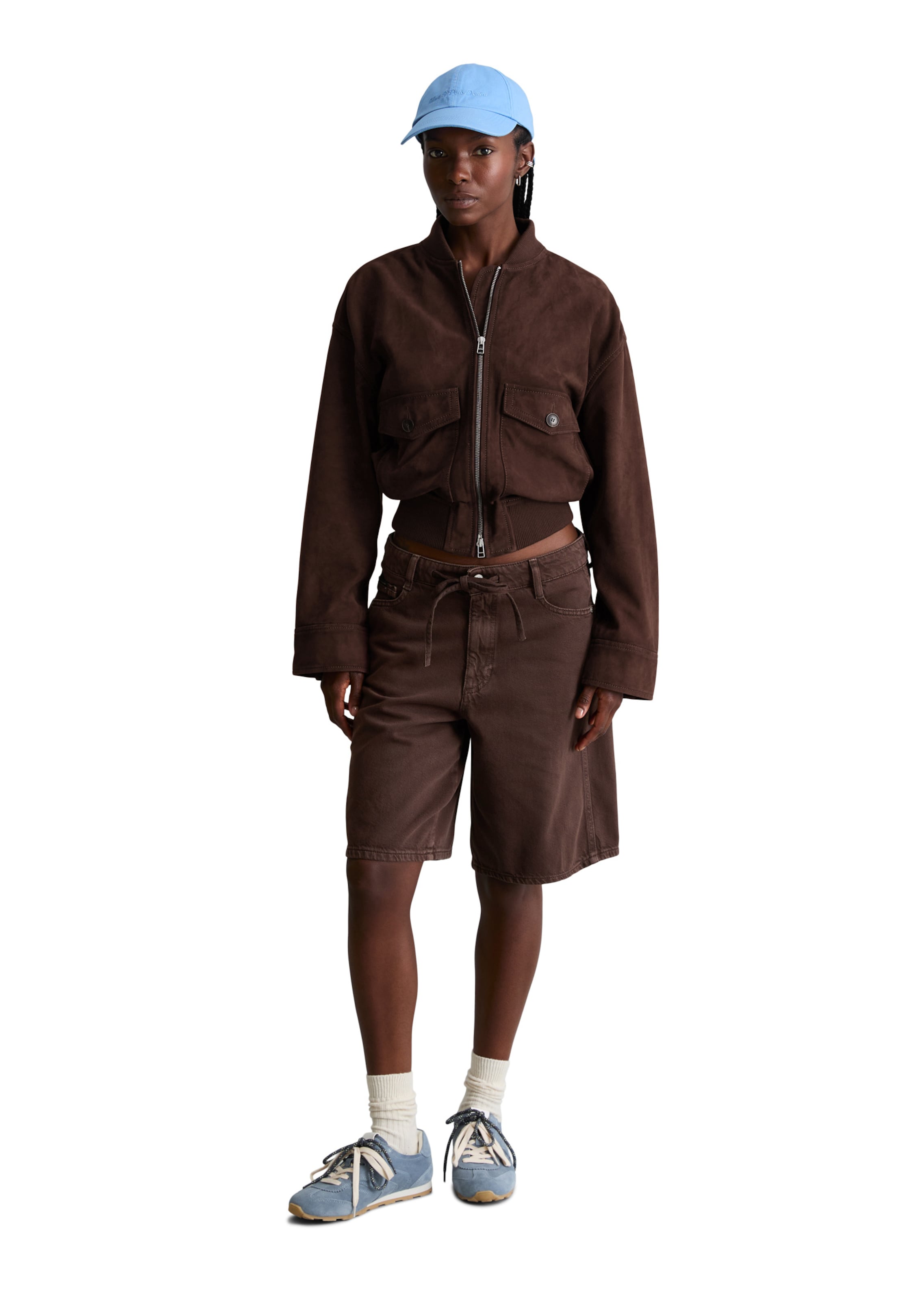 Marc O'Polo DENIM Flared Trousers in Brown